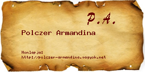 Polczer Armandina névjegykártya